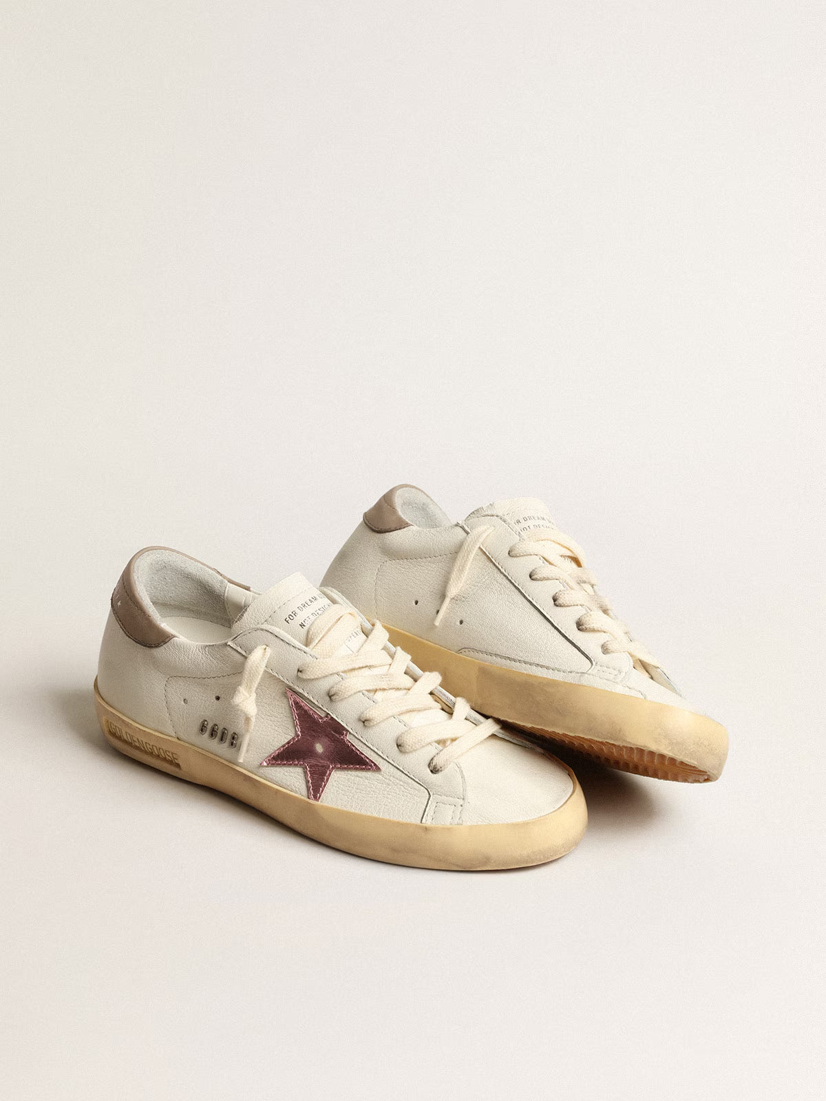 Tenis Golde Goose Super Star Nappa Metal Lettering Mujer