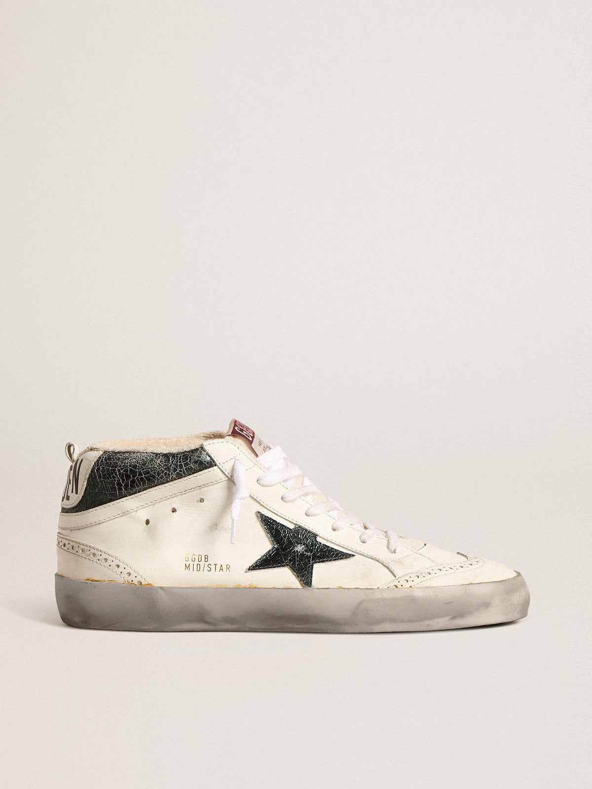 Tenis Golden Goose Mid Star Leather Lam Crack Up Hombre