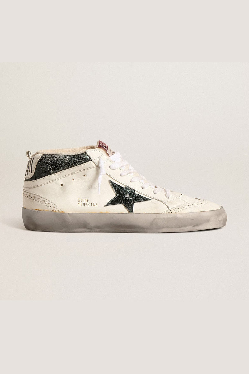 Tenis Golden Goose Mid Star Leather Lam Crack Up Hombre