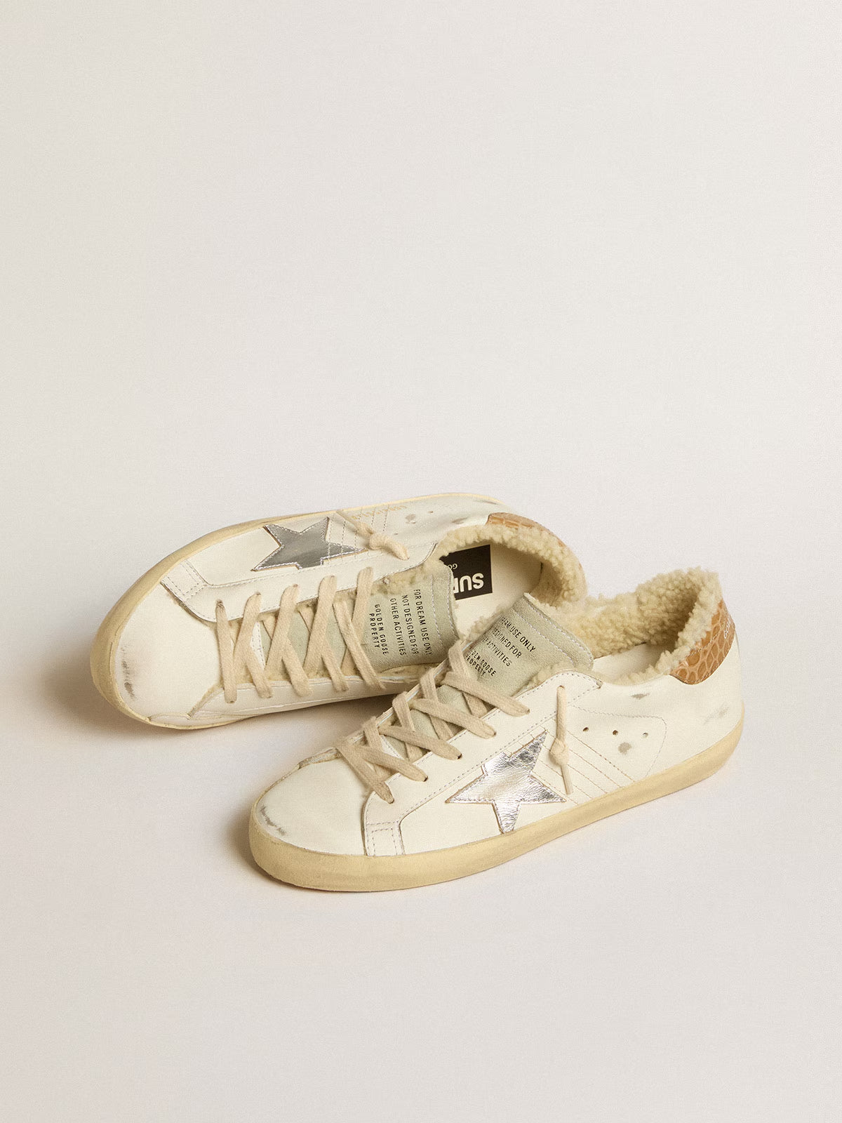 Tenis Golden Goose Super Star Leather Cocco Printed Mujer