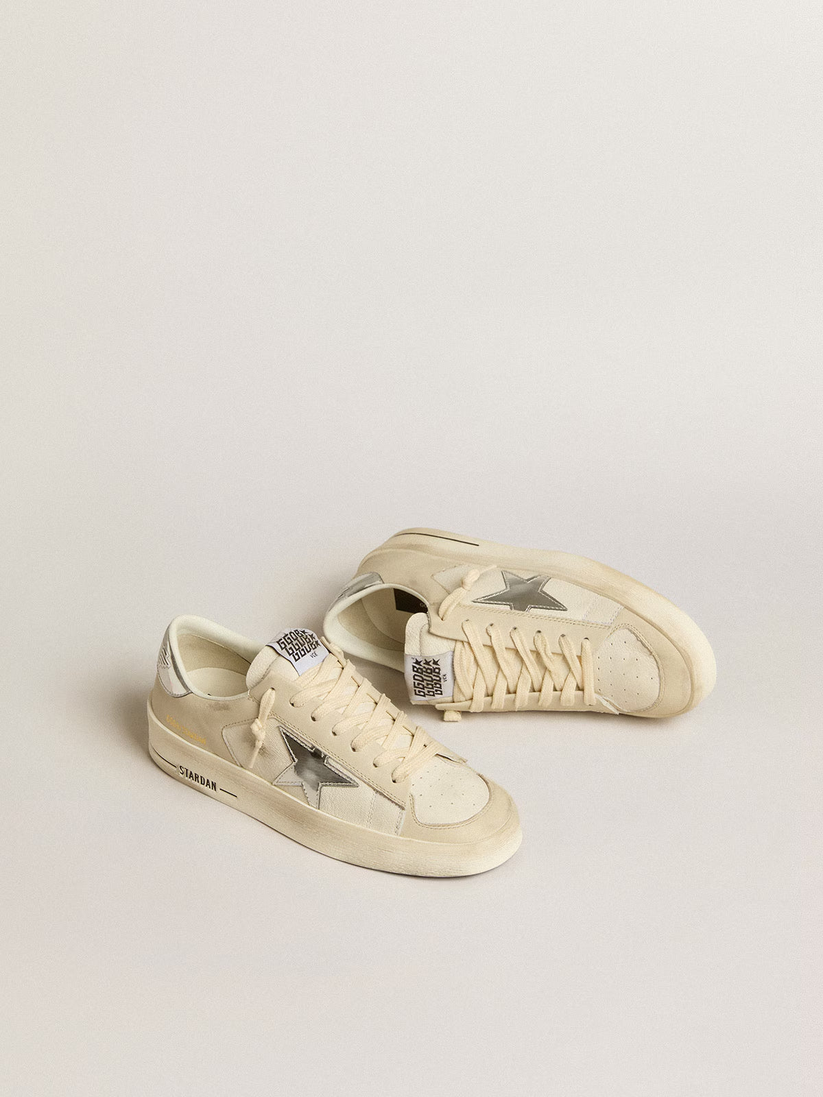 Tenis Golden Goose Stardan Nappa Mirrored Syntethic Fabric Hombre