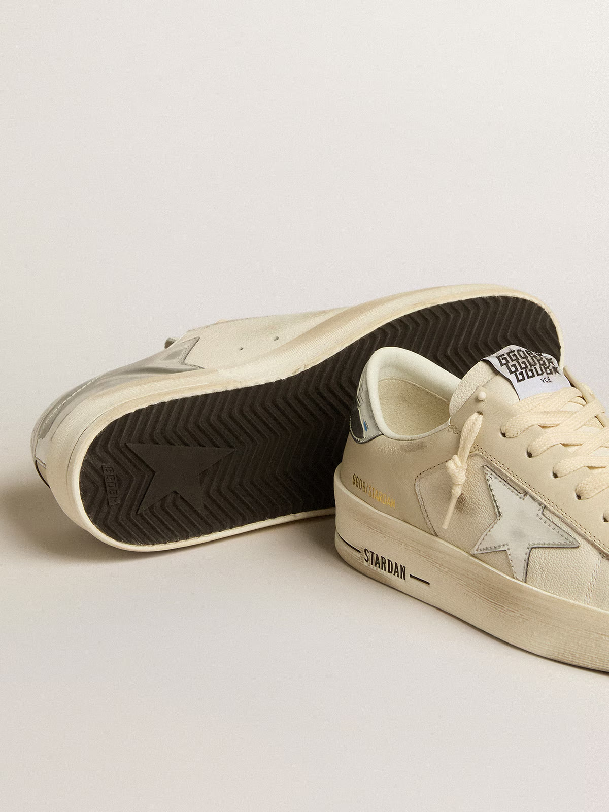 Tenis Golden Goose Stardan Nappa Mirrored Syntethic Fabric Hombre