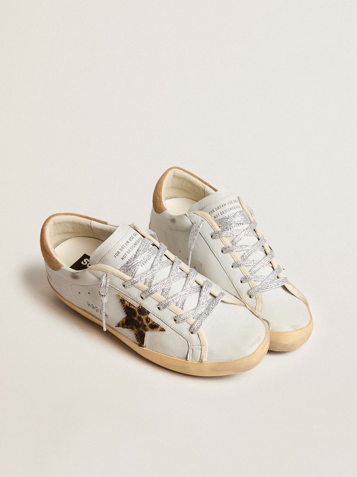 Tenis Golden Goose Super Star Nappa Horsy Star Metal Lettering Mujer