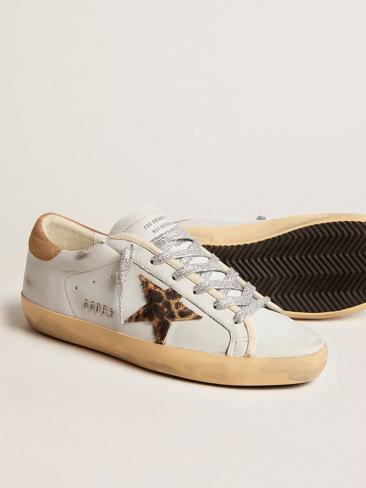Tenis Golden Goose Super Star Nappa Horsy Star Metal Lettering Mujer