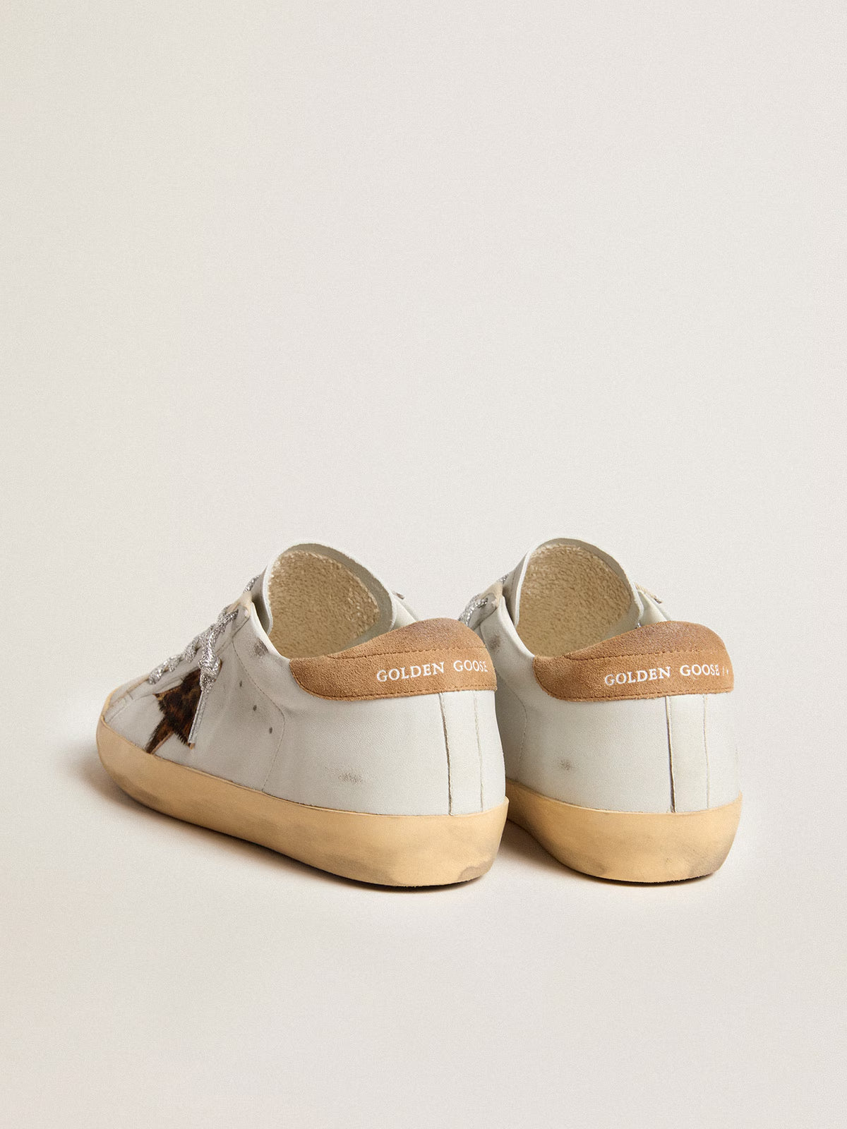 Tenis Golden Goose Super Star Nappa Horsy Star Metal Lettering Mujer