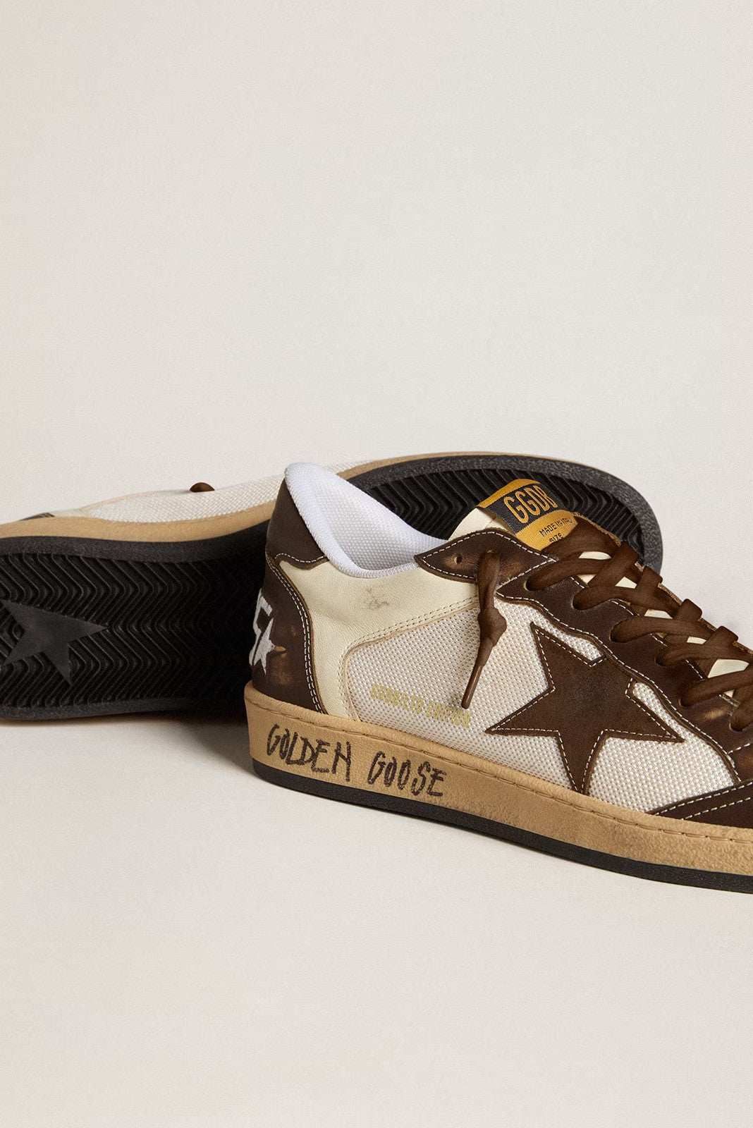 Tenis Golden Goose Ballstar Mesh Nappa Leather Suede Star Hombre GOLDEN GOOSE TENIS Malva CO