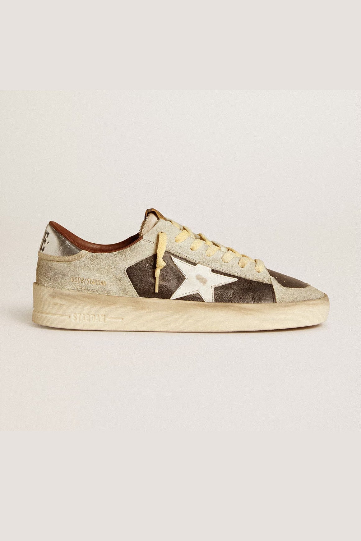 Tenis Golden Goose Stardan Leather Suede Heel Leather Star Hombre GOLDEN GOOSE TENIS Malva CO