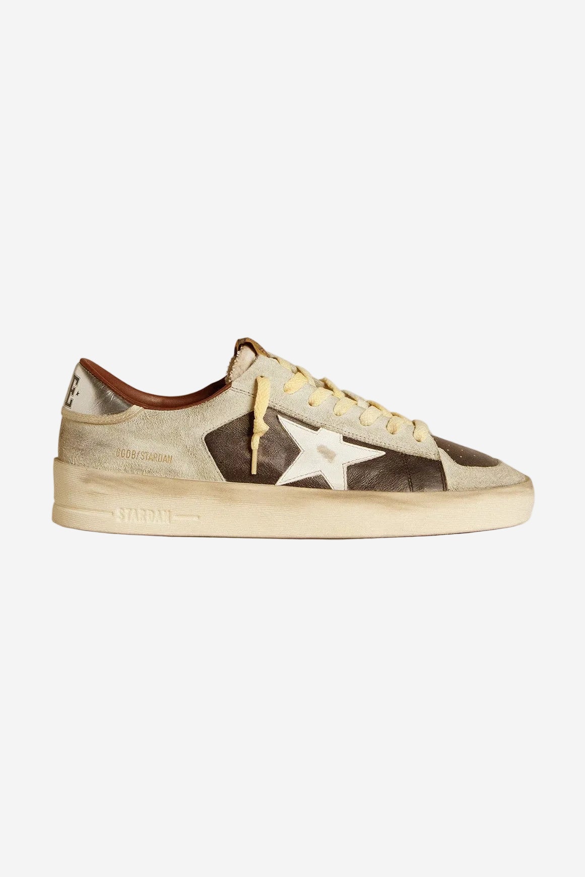 Tenis Golden Goose Stardan Leather Suede Heel Leather Star Hombre GOLDEN GOOSE TENIS Malva CO