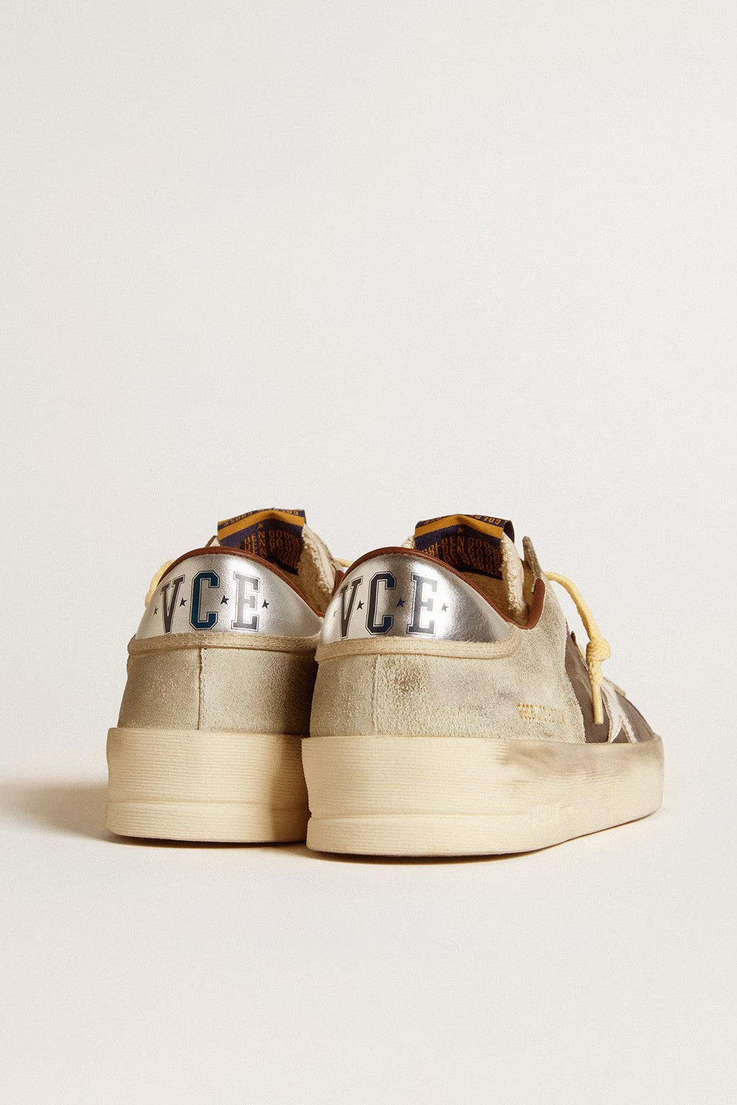 Tenis Golden Goose Stardan Leather Suede Heel Leather Star Hombre GOLDEN GOOSE TENIS Malva CO