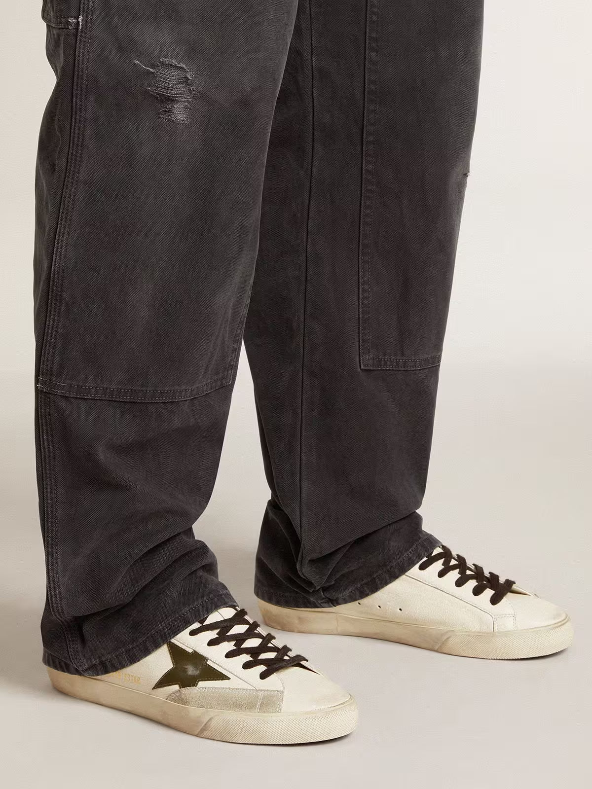 Tenis Golden Goose Super Star Patch Nappa Upper Leather Star And Heel Hombre