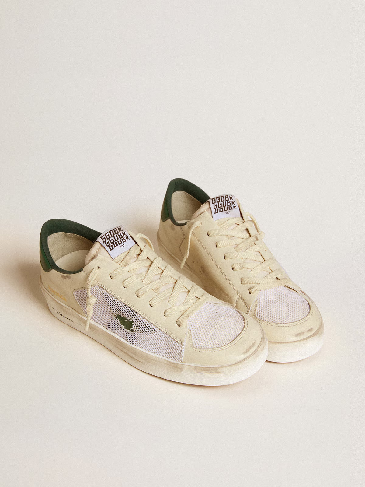 Tenis Golden Goose Stardan Suede Net Leather Star And Heel Hombre