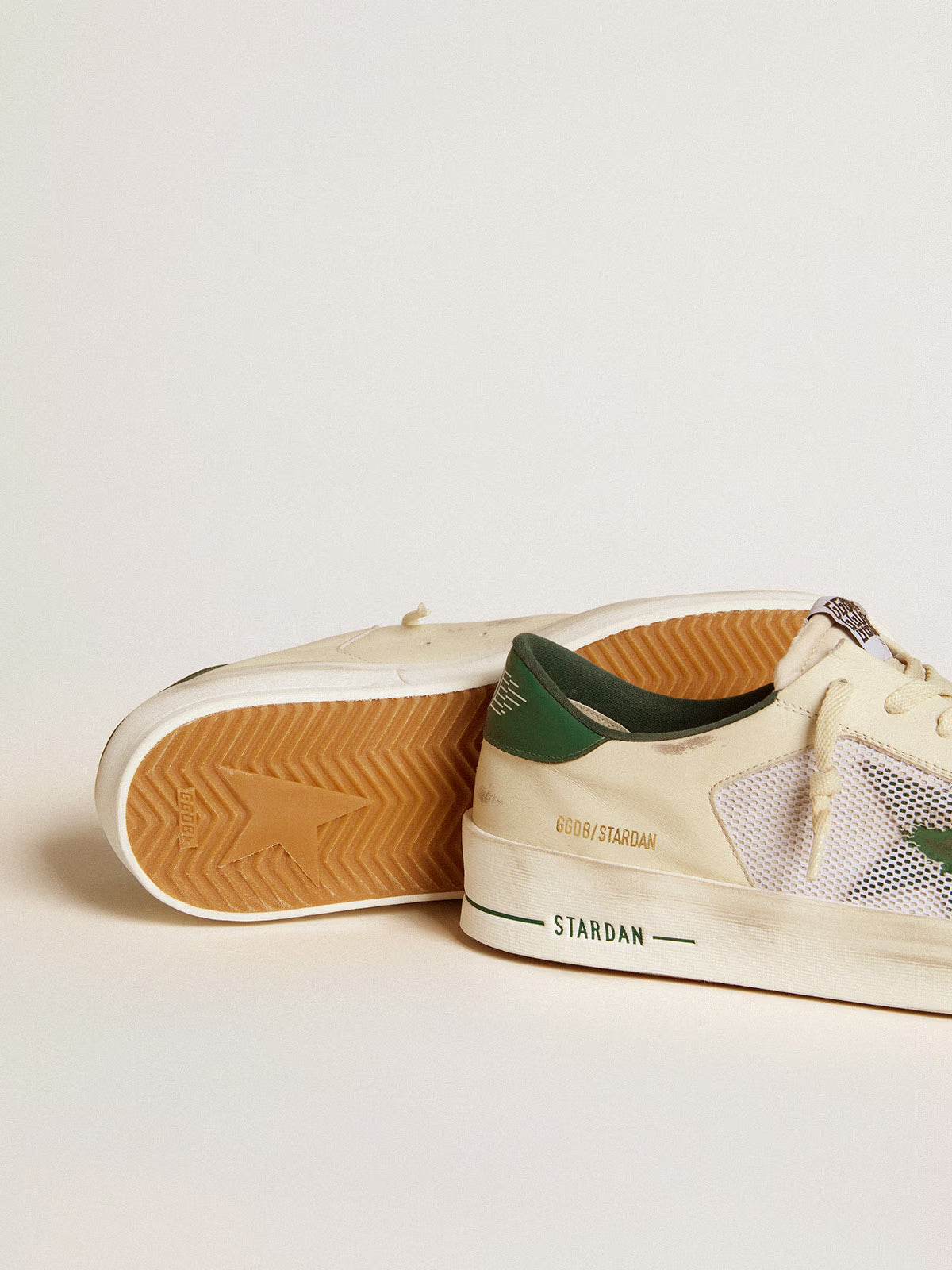 Tenis Golden Goose Stardan Suede Net Leather Star And Heel Hombre