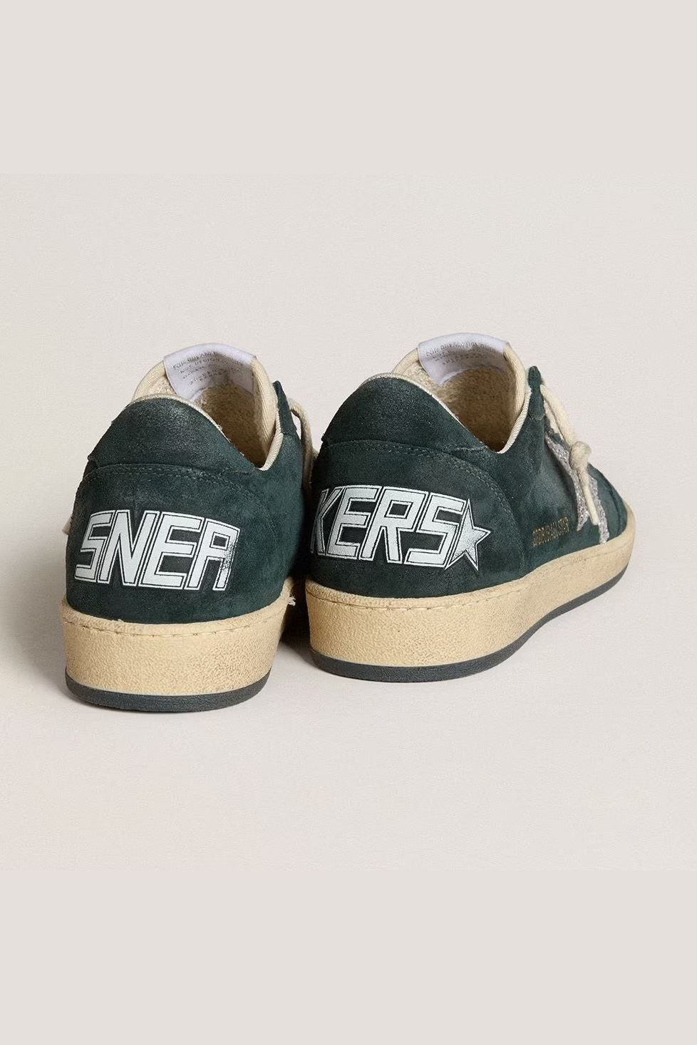 Tenis Golden Goose Ball Star Suede Upper Spur And Heel Glitter Star Mujer GOLDEN GOOSE TENIS Malva CO