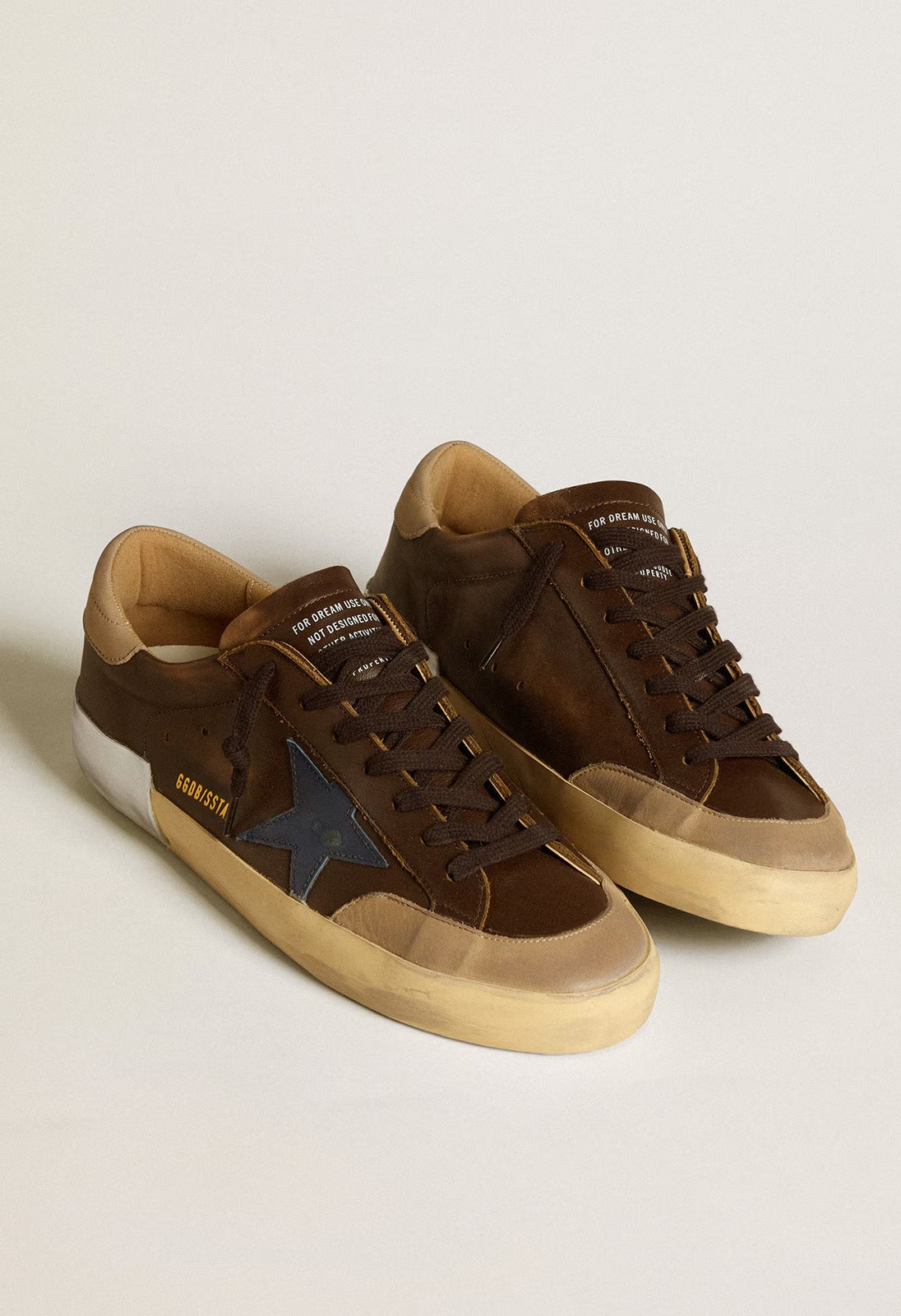 Tenis Golden Goose Super Star Leather Star Nabuk Heel And Penstar Hombre GOLDEN GOOSE TENIS Malva CO