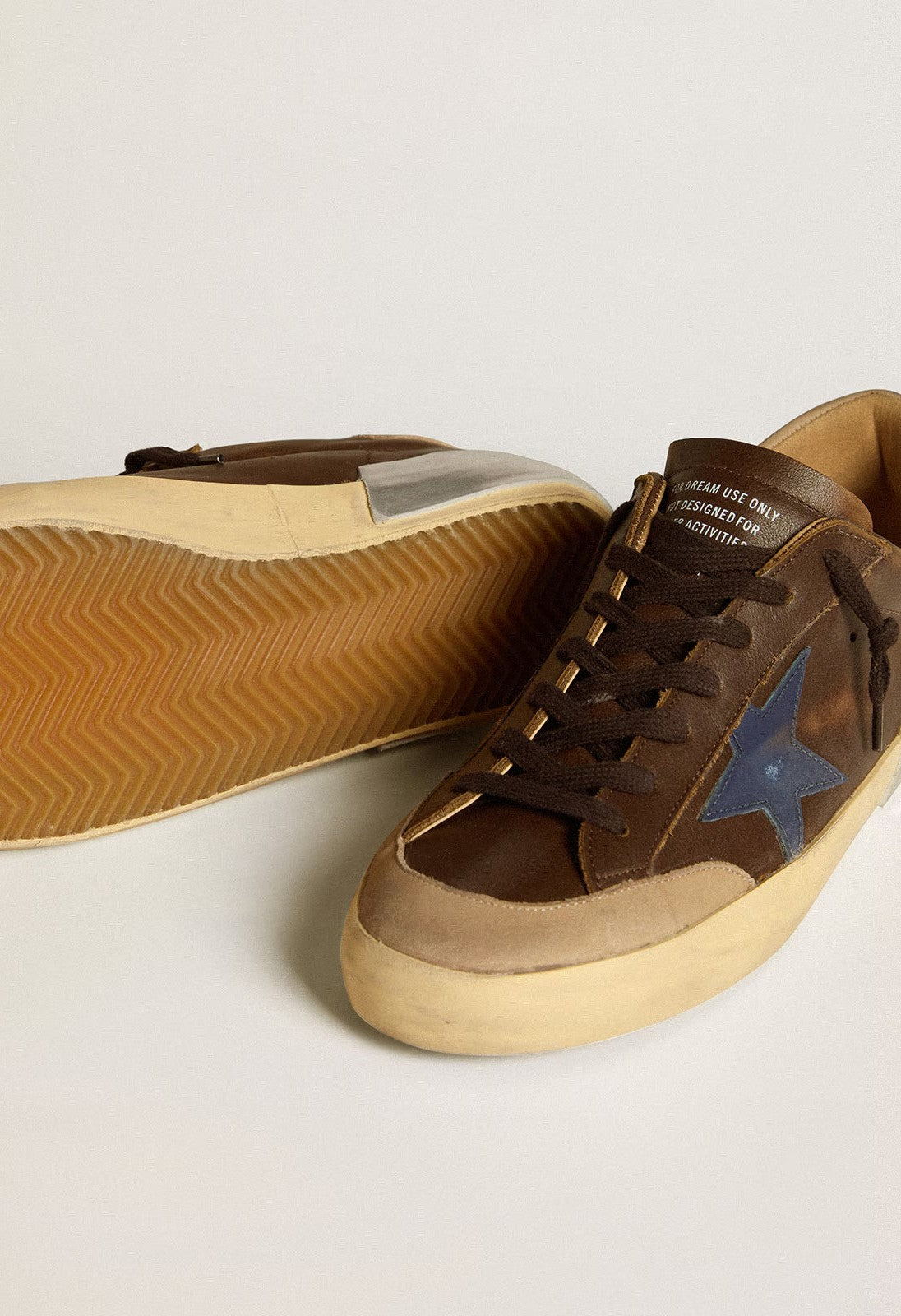 Tenis Golden Goose Super Star Leather Star Nabuk Heel And Penstar Hombre GOLDEN GOOSE TENIS Malva CO