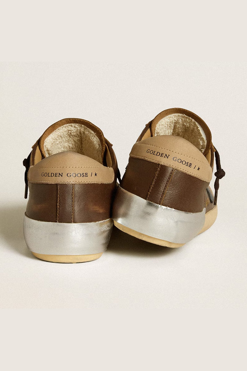 Tenis Golden Goose Super Star Leather Star Nabuk Heel And Penstar Hombre GOLDEN GOOSE TENIS Malva CO