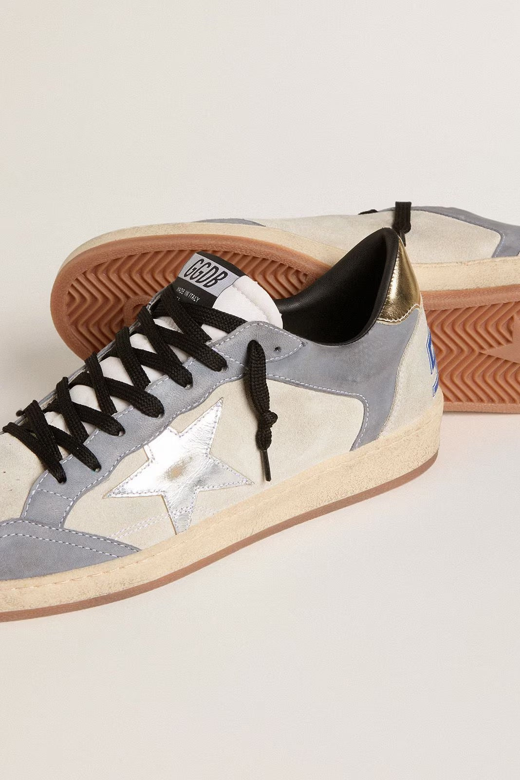 Tenis Golden Goose Ballstar Suede Nabuk Laminated Star And Heel Hombre GOLDEN GOOSE TENIS Malva CO