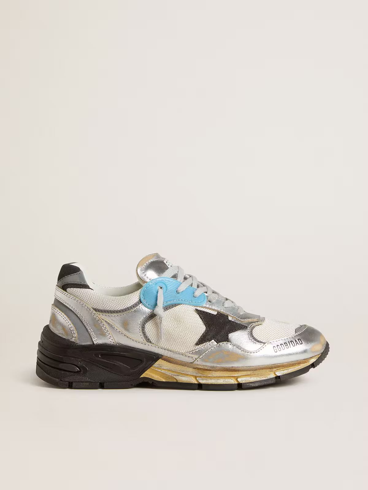 Tenis Golden Goose Running Dad Mesh And Laminated Leather Mujer