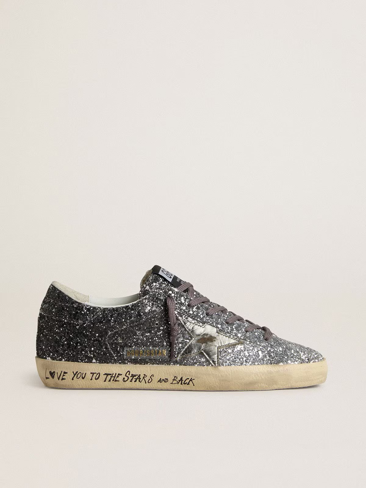 Tenis Golden Goose Super Star Glitter Mujer