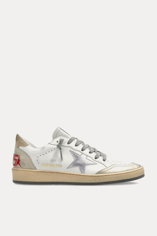 Tenis Golden Goose Ballstar Leather Laminated Toe Star Mujer