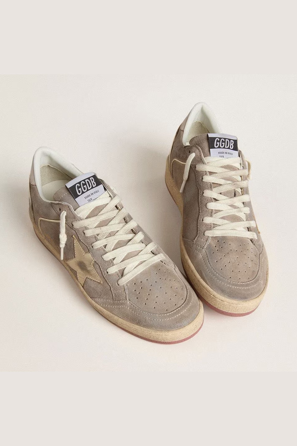 Tenis Golden Goose Ballstar Suede Pearls Laminated Star Leather Heel Mujer GOLDEN GOOSE TENIS Malva CO