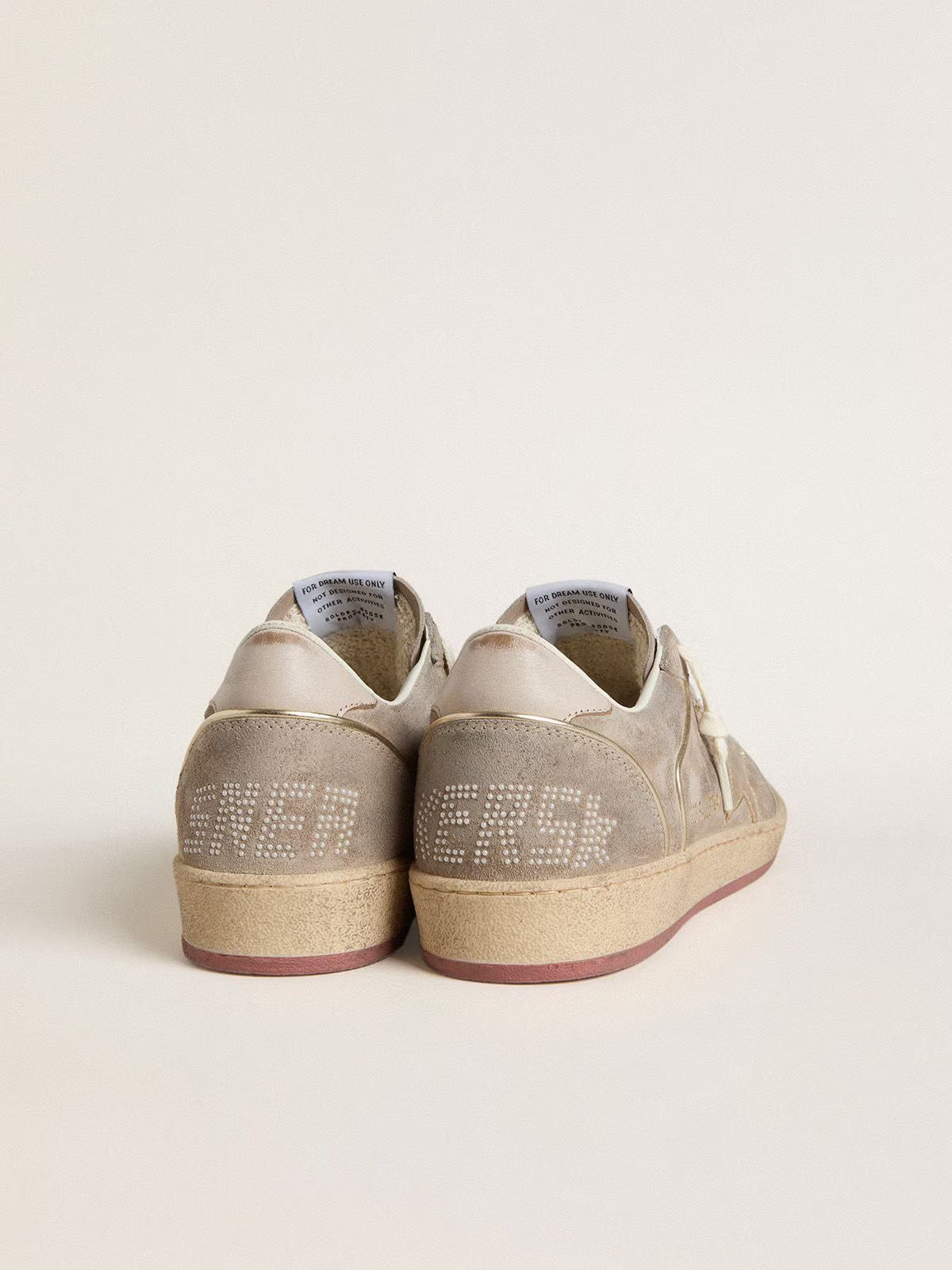 Tenis Golden Goose Ballstar Suede Pearls Laminated Star Leather Heel Mujer