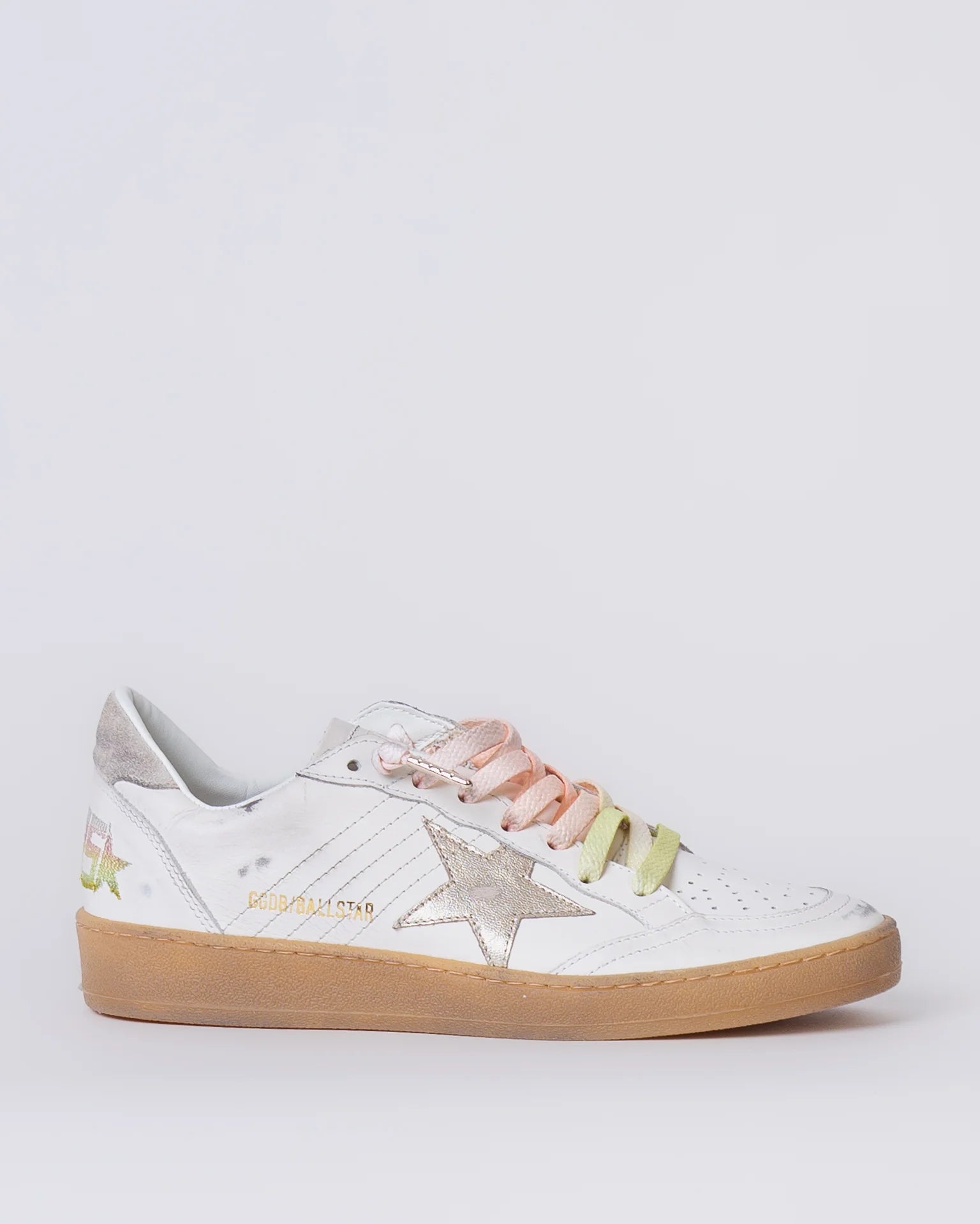 Tenis Golden Goose Ballstar Leather Upper Laminated Star Suede Heel Mujer