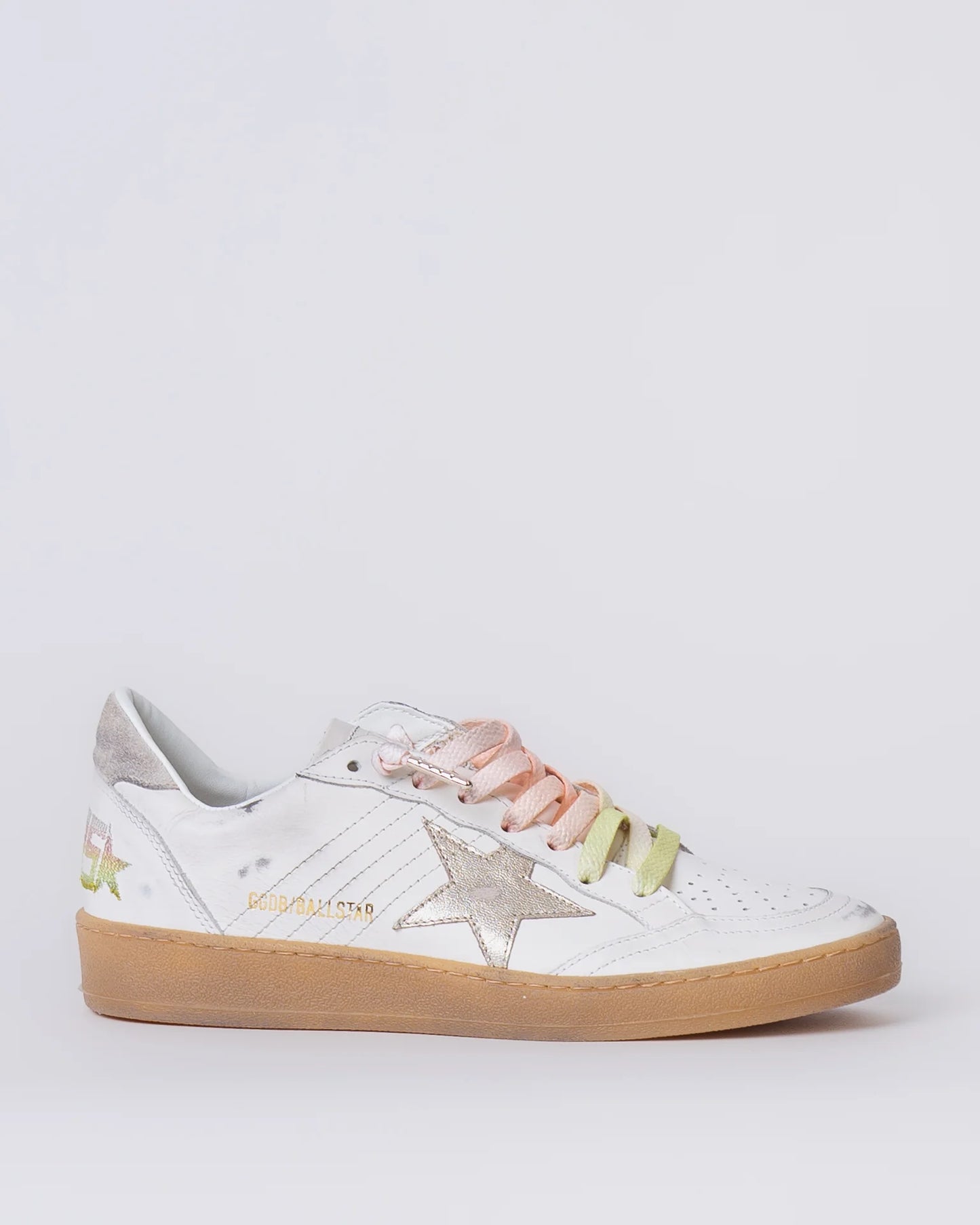 Tenis Golden Goose Ballstar Leather Upper Laminated Star Suede Heel Mujer