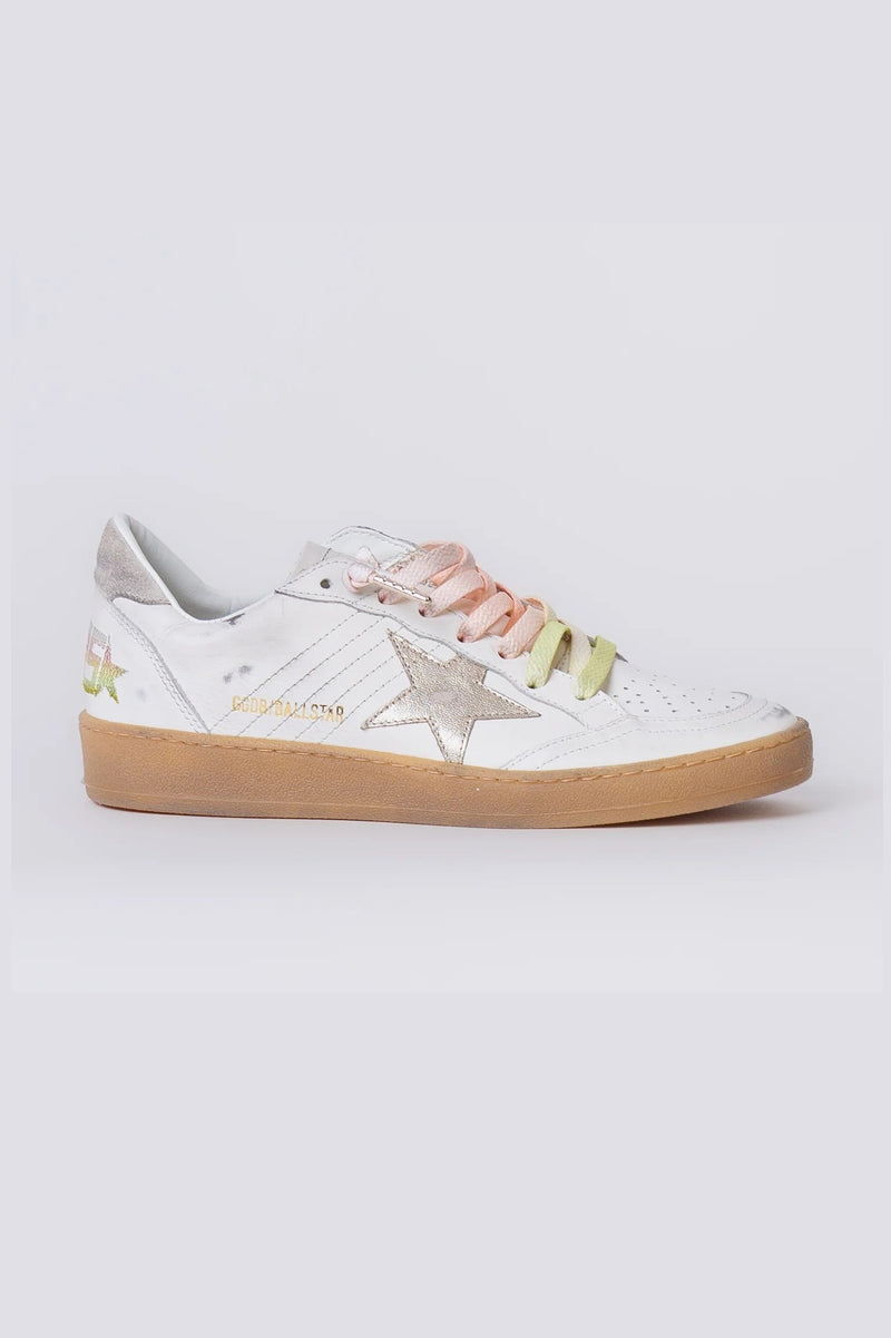 Tenis Golden Goose Ballstar Leather Upper Laminated Star Suede Heel Mujer