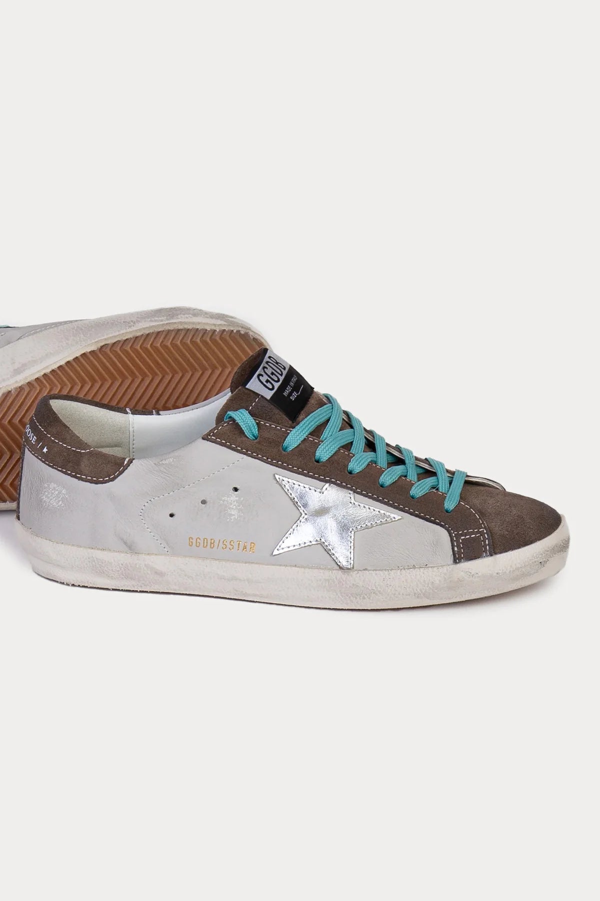 Tenis Golden Goose Super Star Leather Laminated Star Hombre