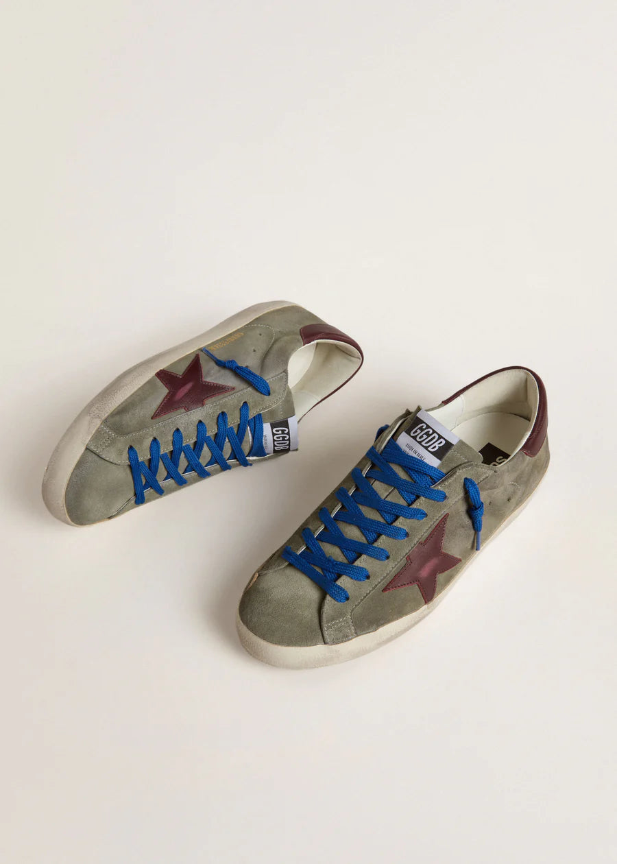 Tenis Golden Goose Super Star Suede Leather Star Hombre