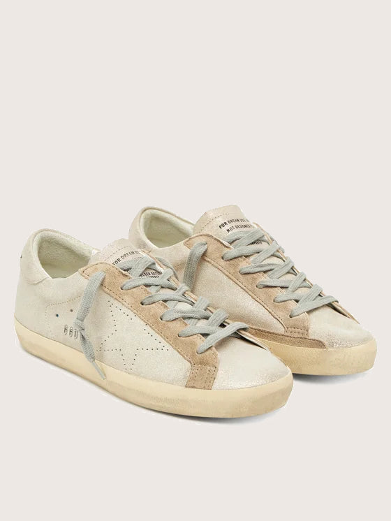 Tenis Golden Goose Super-Star Glitter Upper Toe And Heel Skate Star Mujer