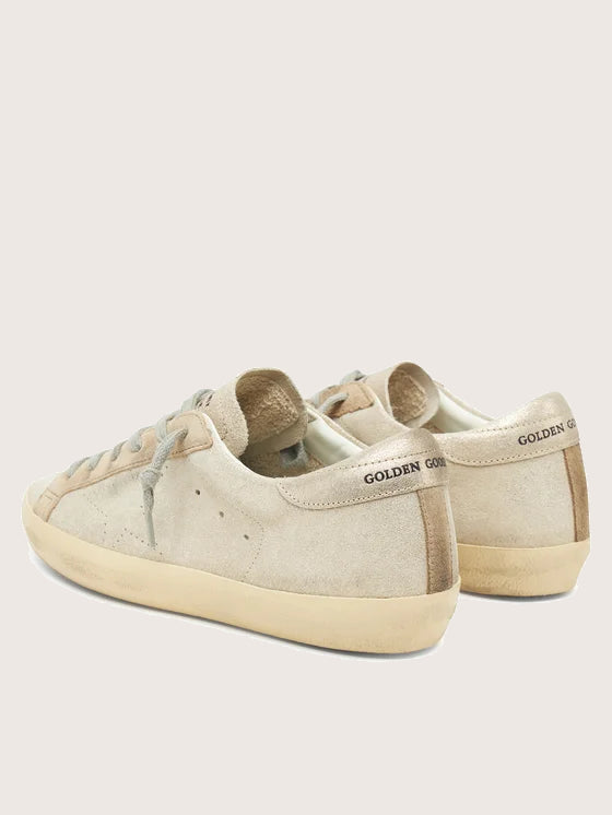 Tenis Golden Goose Super-Star Glitter Upper Toe And Heel Skate Star Mujer