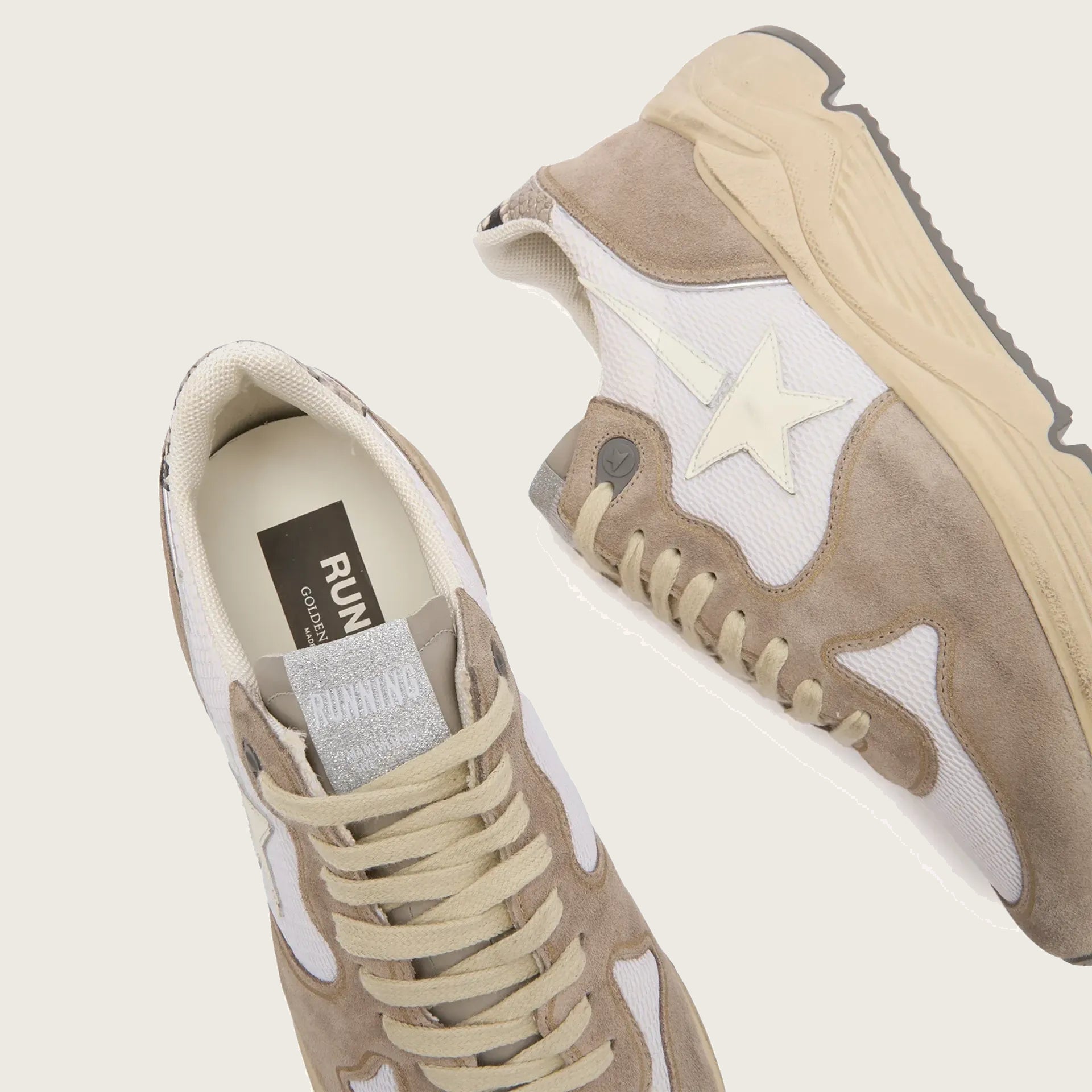 Tenis Golden Goose Running Sole Toe Star Phyton Print Heel Mujer