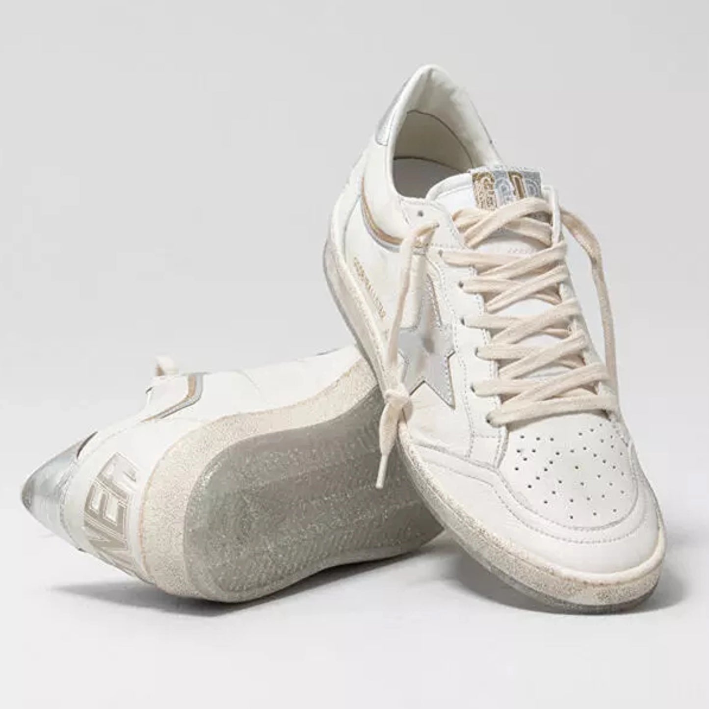 Tenis Golden Goose Ball Star Nappa Laminated Star And Heel Mujer GOLDEN GOOSE TENIS Malva CO