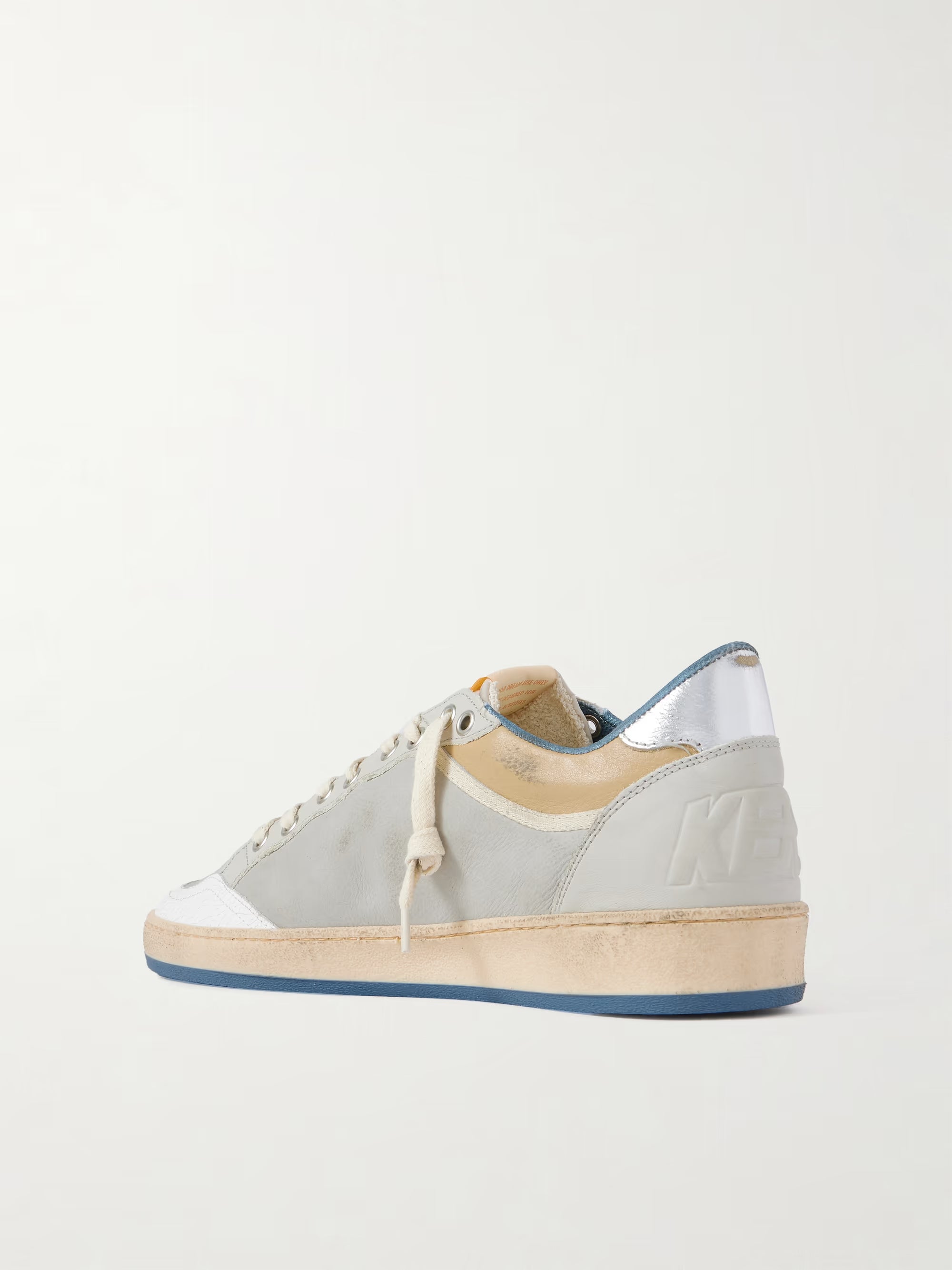 Tenis Golden Goose Ballstar Nabuk And Nylon Crack Leather Hombre