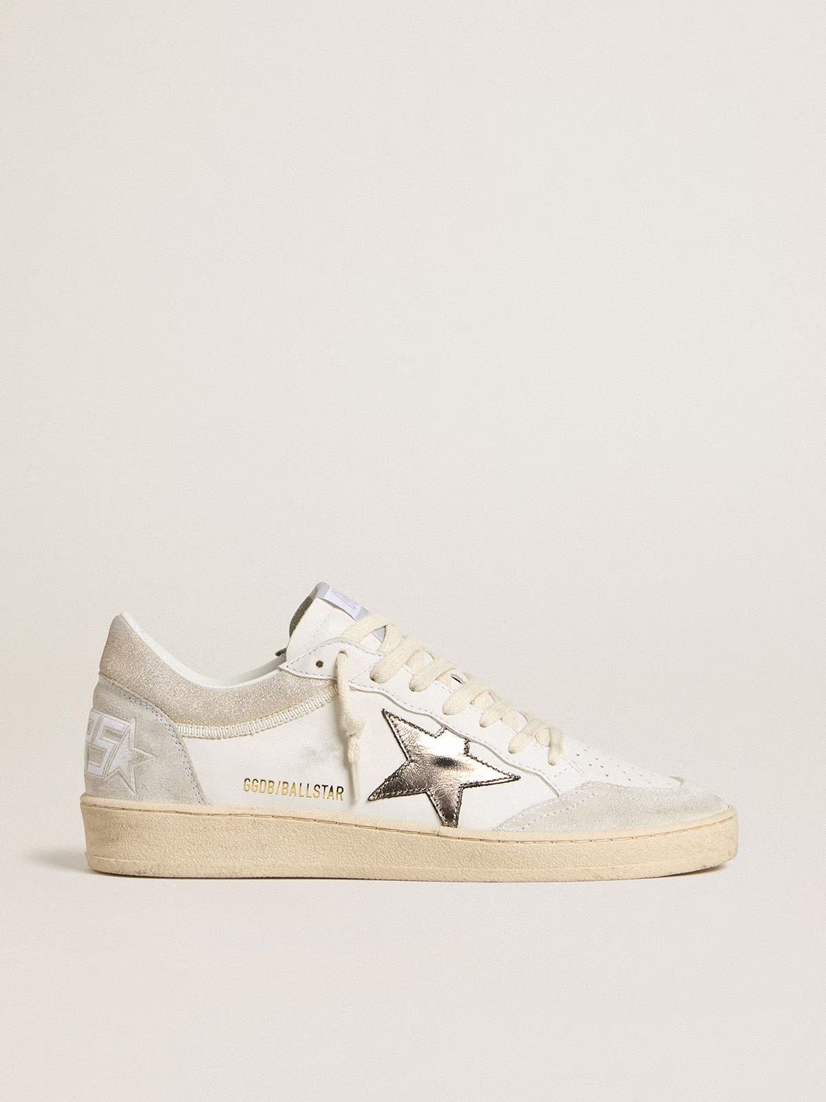 Tenis Golden Goose Ballstar Leather And Suede Upper Laminated Star Mujer