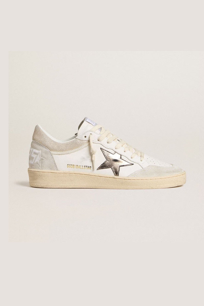Tenis Golden Goose Ballstar Leather And Suede Upper Laminated Star Mujer