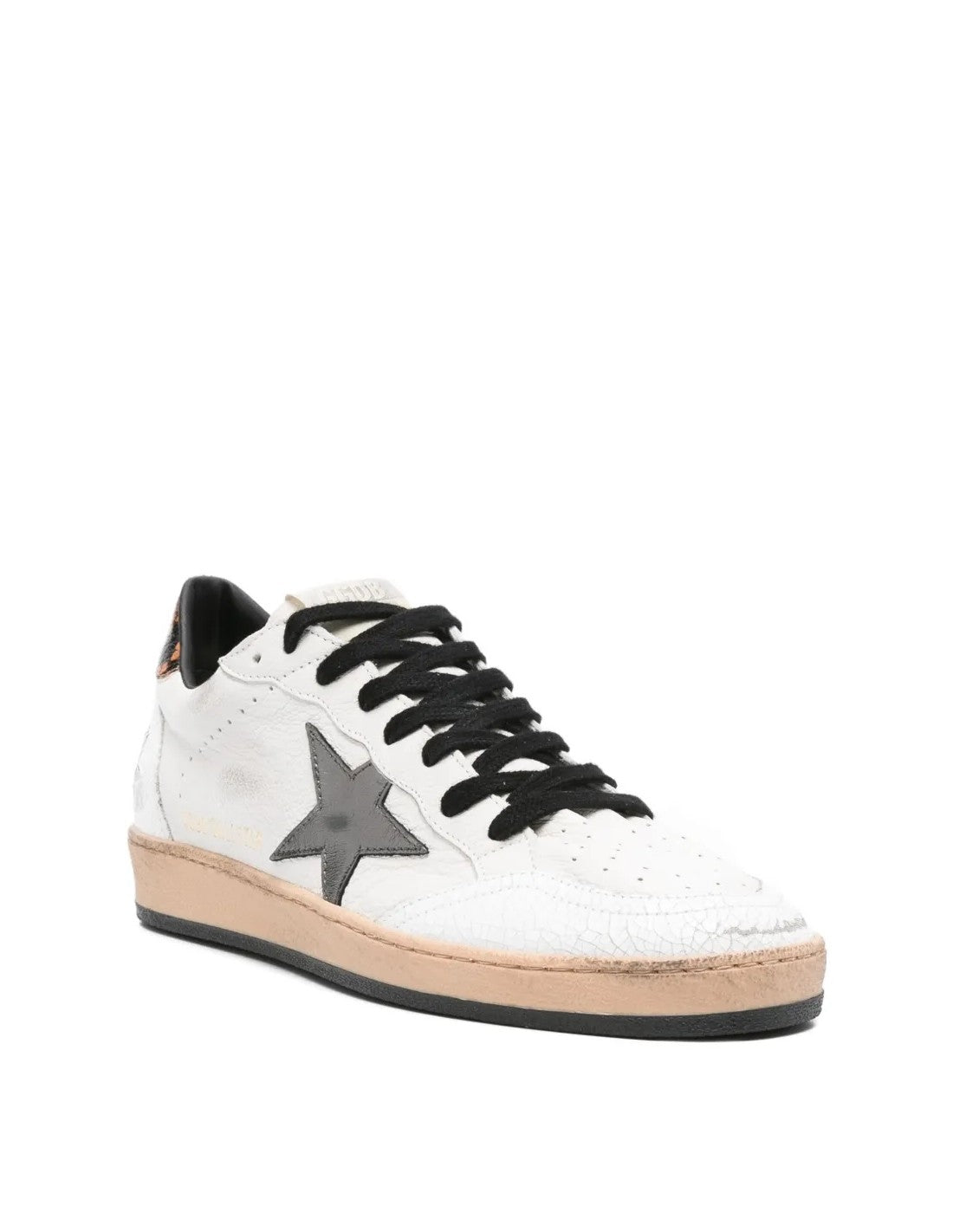 Ballstar Nappa Crack Star Printed Leather Heel