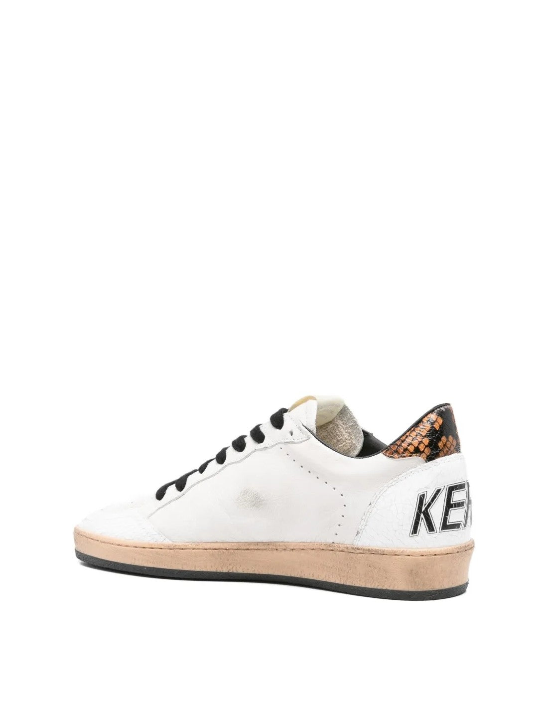 Ballstar Nappa Crack Star Printed Leather Heel