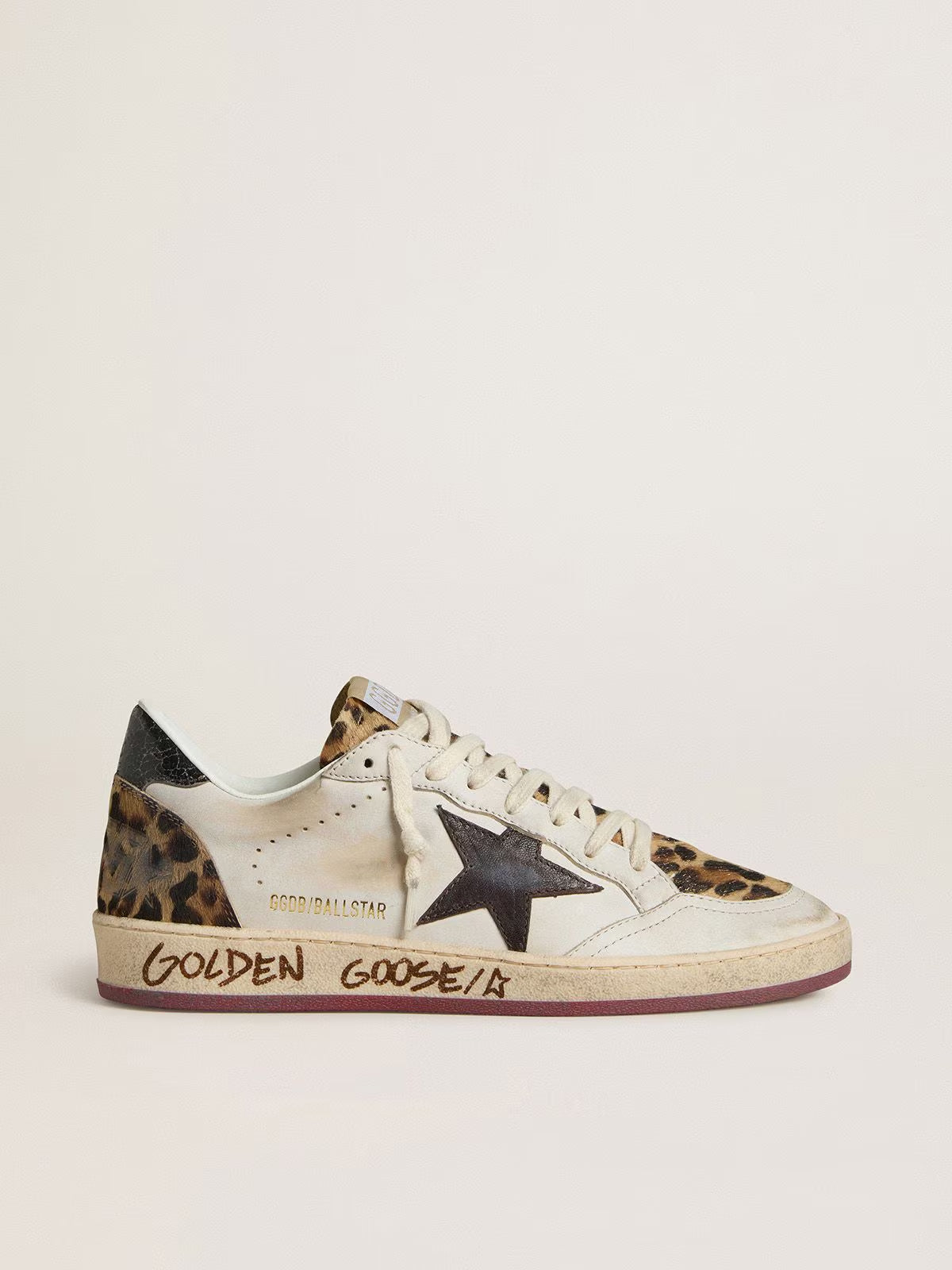 Tenis Golden Goose Ballstar Star Horsy Tongue Laminated Heel Mujer