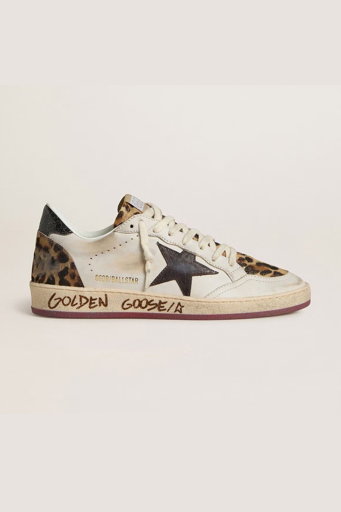 Tenis Golden Goose Ballstar Star Horsy Tongue Laminated Heel Mujer GOLDEN GOOSE TENIS Malva CO