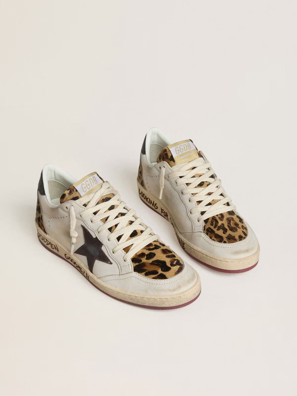 Tenis Golden Goose Ballstar Star Horsy Tongue Laminated Heel Mujer
