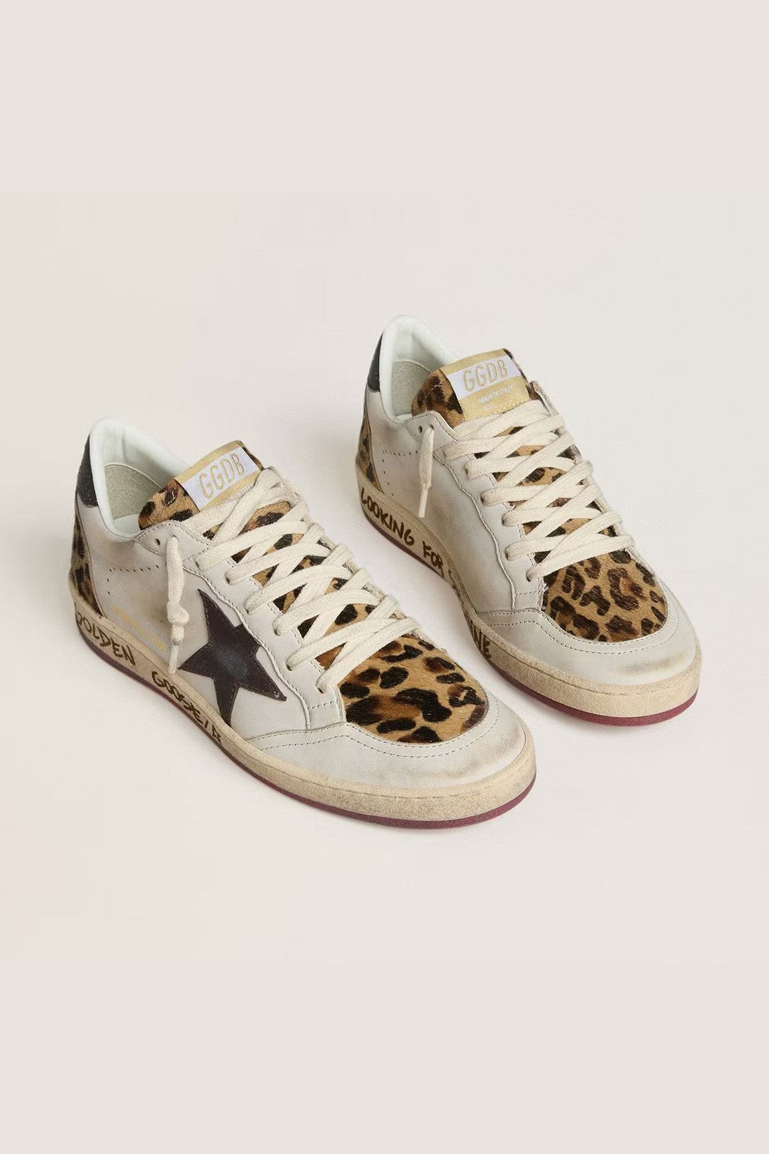 Tenis Golden Goose Ballstar Star Horsy Tongue Laminated Heel Mujer GOLDEN GOOSE TENIS Malva CO