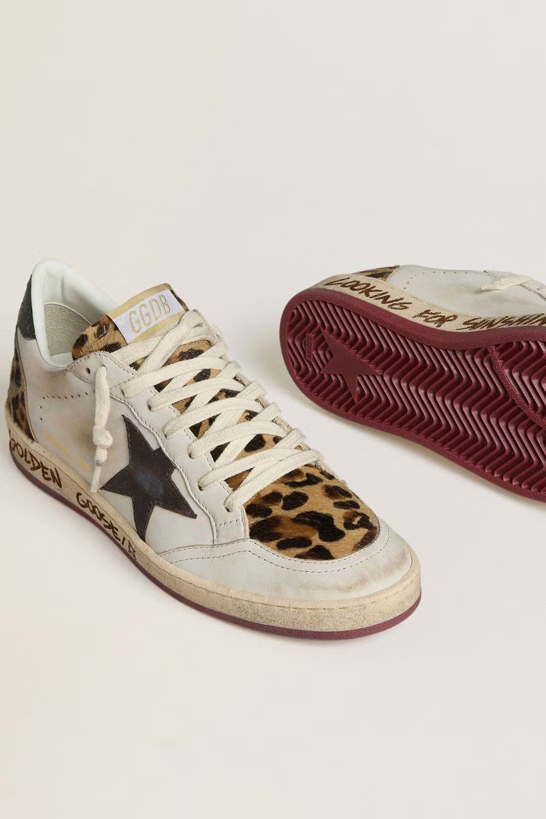 Tenis Golden Goose Ballstar Star Horsy Tongue Laminated Heel Mujer GOLDEN GOOSE TENIS Malva CO