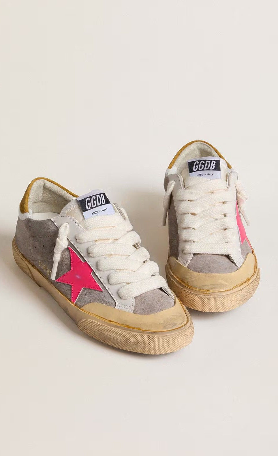 Tenis Golden Goose Super Star Suede Nylon Tongue Leather Star Mujer