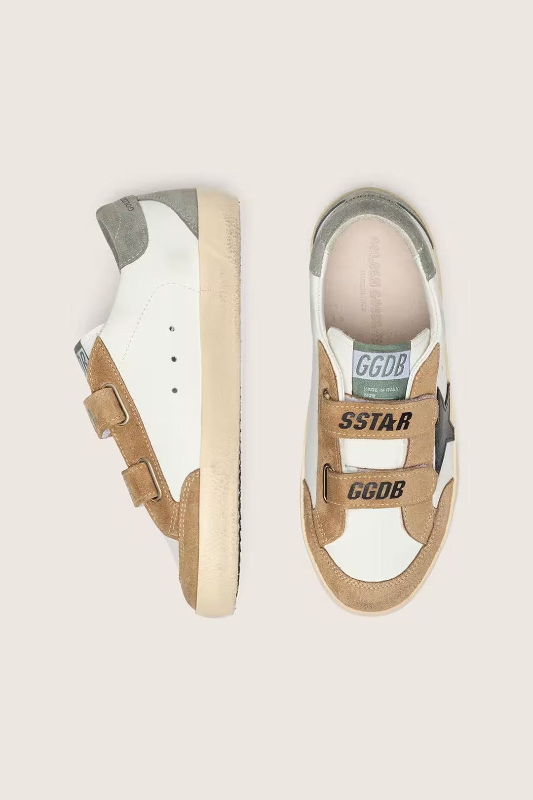 Tenis Golden Goose Kids Old School Leather Penstar Strap