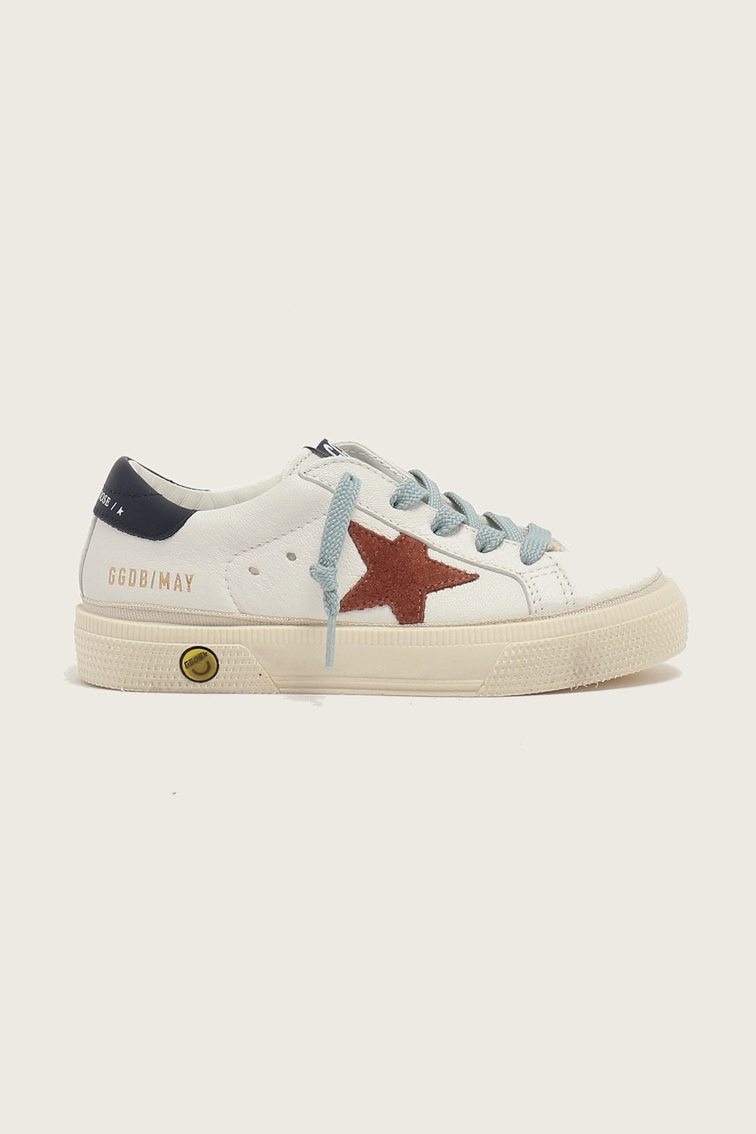 Tenis Golden Goose Kids May Nappa Upper Suede Star Leather Heel