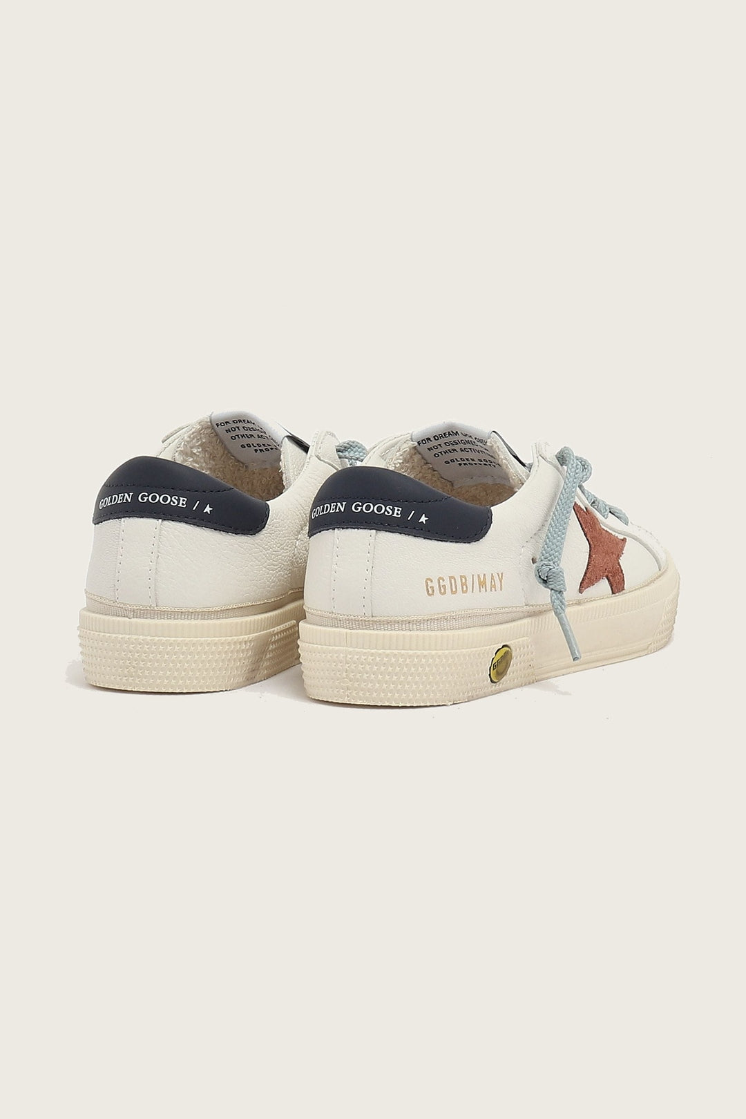 Tenis Golden Goose Kids May Nappa Upper Suede Star Leather Heel