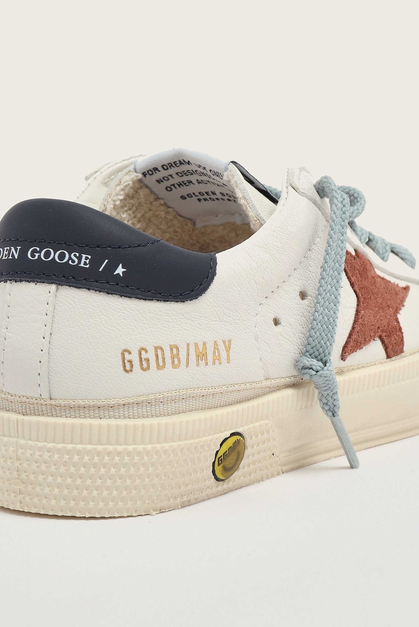 Tenis Golden Goose Kids May Nappa Upper Suede Star Leather Heel